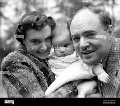 With his wife muriel Black and White Stock Photos & Images