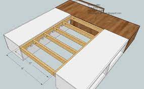Learn how to build this diy farmhouse platform bed with storage underneith! Pin On For The Home