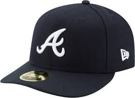 Shop our unmatched selection of braves gear available now at mlb shop! New Era Men S Atlanta Braves 59fifty Road Navy Low Crown Fitted Hat Dick S Sporting Goods