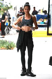 How tall and how much weigh adriana chechik? Adriana Lima Shows Off Fit Physique In An Array Of Sexy Athletic Wear At Victoria S Secret Photo Shoot Daily Mail Online