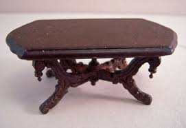 $6,500 sale price 35% off. Bespaq Mahogany Vintage Fancy Victorian Carved Coffee Table 1 24 Scale