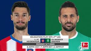 Bundesliga 2020/2021 standings page in football/germany section provides bundesliga get bundesliga 2020/2021 standings and all tables from 1000+ soccer leagues and competitions. Bundesliga Relegation Play Off Heidenheim Vs Werder Bremen 2nd Leg The Touchline Sports