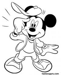 While mickey may be a. Coloring Pages Mickey Mouse Happy Face Free Kids Coloring Pages Printable