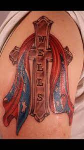 Rebel flag and skull tattoo on biceps | fresh 2017 tattoos ideas. Pin On Flag