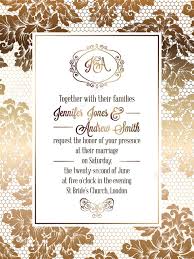 Take the stress out of wedding planning and create beautiful wedding invitations people will love. Vintage Baroque Style Wedding Invitation Card Template Elegant Formal Design With Damask Background Traditional Decoration For Wedding Gold On White Background Royalty Free Cliparts Vectors And Stock Illustration Image 81585563