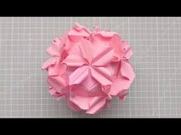 来折个花球吧 像盛开的花朵一样 每个面都有花瓣还是立体的 youtube home decor decor origami