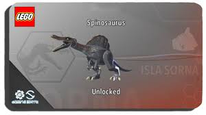 Aug 1, 2018 @ 9:49pm how to unlock spinosaurus? Venta How To Unlock Spinosaurus In Lego Jurassic World En Stock