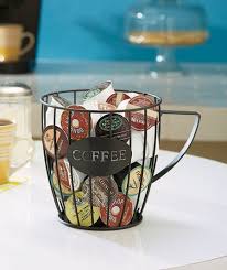 Mug Shaped Coffee Pod Holder Keurig K Cup Storage Organizer Holds 25 Coffee Pod Holder Coffee Pod Storage Coffee Pods