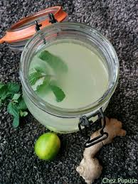 Jus De Gingembre Citron Menthe Chez Pupuce Boisson Detox Gingembre Gingembre Recette Citronnade