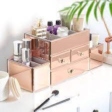 21 Makeup Organizers To Keep Your Vanity Clutter Free Makeup Storage Makeup Organization Glass Jewelry Box