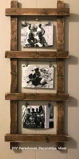 H10 Easy Diy Farmhouse Wooden Craft Ideas Diyfarmhousettp Www Diycraftsdecoration Com 10 Easy Diy Woode Farmhouse Wall Decor Wall Decor Design Ladder Decor