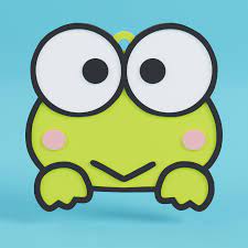 3D file Cute Keroppi the Frog Keychain - Toytaku Prints・3D printing  template to download・Cults