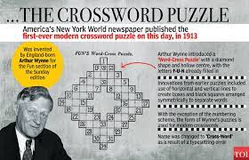 The first crosswords appeared in england during the 19th century. The Times Of India You Share Your B Day With The Crossword Puzzles The First Crossword Puzzle Ran In The New York World On December 21 1913 Invented By Journalist Arthur Wynne Facebook