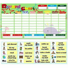 Reward Chart With Magnetic Sticker Picture Alphabet English