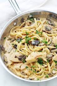 Pates Au Poulet Sauce Cremeuse Aux Champignons Recette Recette Pates Poulet Sauce Cremeuse Aux Champignons Pates Au Poulet