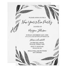 Elegant Simple Script New Years Eve Party Invite Zazzle Com New Years Eve Invitations Eve Parties New Years Eve Party