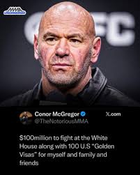 Mcgregor demands $200 Million to fight at the White House!!!