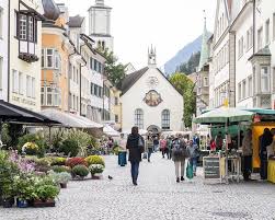 Distret di feldkirch, vorarlberg, austrie. Schattenburg Feldkirch