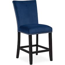 Artemis Counter Height Dining Table And 4 Upholstered Stools Value City Furniture And Mattre Upholstered Stool Blue Velvet Dining Chairs Value City Furniture