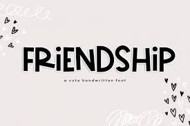 The collegiate font has been downloaded 349,590 times. Friendship A Bold Cute Handwritten Font 186392 Regular Font Bundles In 2020 Kid Fonts Handwritten Fonts Lettering