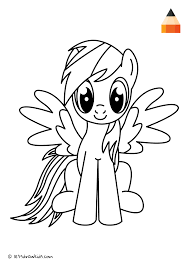 Rainbow with sun, windmills and hot air balloon. Coloring Page My Little Pony Rainbow Dash Rainbow Dash Drawings Coloring Pictures