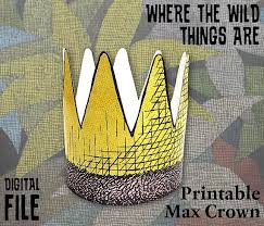 Where The Wild Things Are Theme Printable Max Crown 19 20 21 22 23 Inch Versions Storytime Crafts Max Crown Library Themes