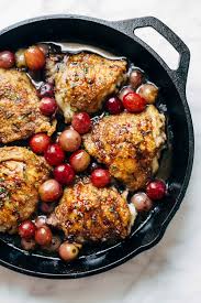 Grapes can be unhealthy for chickens for a few reasons, but it's not because they have a chemical that causes kidney failure! Skillet Chicken With Grapes And Caramelized Onions Recipe Pinch Of Yum