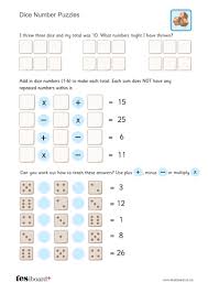 Ks2 maths adding and subtracting learning resources for adults, children, parents and teachers. Dice Number Puzzle Sheet Ks2 Number Teaching Resources