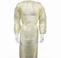 [Hot Item] Tejido impermeable PP PE Puños tejidos batas desechables