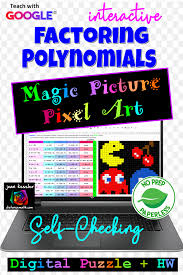 Factoring Polynomials With Google Factoring Polynomials Polynomials Math Games Middle School