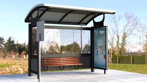 3d Model Realistic Bus Stop Shelter 3d Architecture Architecture Bus Stop
