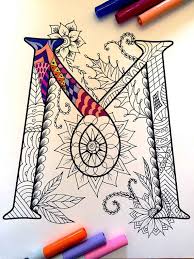 Letter M Zentangle Inspired By The Font Etsy Arte Doodle Arte Zentangle Disegni