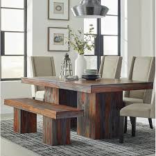 You Ll Love The Dining Table At Wayfair Great Deals On All Furniture Products With Free Shippin Grey Dining Tables Rustic Dining Room Dining Table With Bench