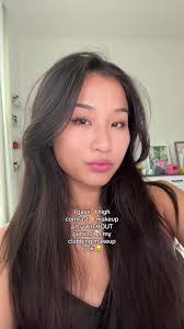 Asian Girl Contrast Makeup