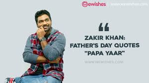 Hi friends, celebrate this fathers day 2019 with our touching collection of happy fathers day shayari in hindi & english. Zakir Khan Father S Day Quotes Papa Yaar We Wishes