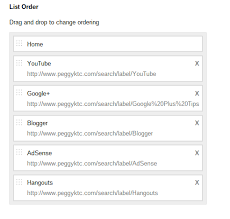 Blogger Pages Gadget: Add a menu to your blog