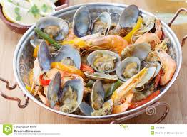 Plat Portugais Traditionnel De Fruits De Mer Cataplana Photo Stock Image Du Fruits Plat 43652820