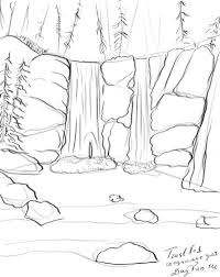 Kumpulan gambar sketsa pemandangan alam yang. Lukiskan Air Terjun Victoria Cat Air Air Terjun