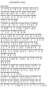 Not Angka Lagu Setelah Kau Tiada Cakra Khan Dan Not Pianika Setelah Kau Tiada Cakra Khan Piano Music With Letters Piano Music Notes Song Notes