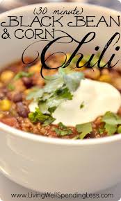 Easy Corn Black Bean Chili Vegetarian Chili Recipe Recipe Chili Recipe With Black Beans Bean Chili Recipe Recipes
