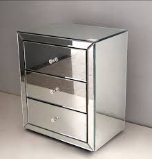 Mirrored Bedside Table Side Tables Bedroom Mirror Bedside Table Mirrored Furniture