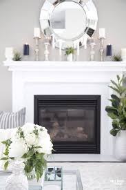 5 Elegant Summer Mantel Decor Ideas Summer Mantel Summer Living Room Decor Elegant Living Room