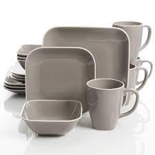 Gibson outlet offers dinner plates, whiteware, dinner bowls, charger plates, branded dinnerware and premium dinnerware. Gibson Home Square Dance 16 Piece Dinnerware Set Gray