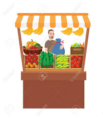 L'épicerie en ligne du canada qui offre la commodité de la cueillette et de la livraison d'épicerie près de chez vous! Homme Vente Fruits Legumes Dans Etalage Stand Frais Marche Ferme Produit Clip Art Libres De Droits Vecteurs Et Illustration Image 82525482