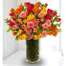 Roses, tulips, lilies, daisies, irises, orchids, poms Starburst Splash Spray Rose Bouquet Flower Shop Near Me Spray Roses Bouquet Spray Roses Flowers