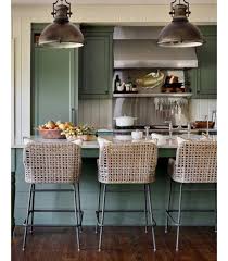 Urban Grace Interiors Inc On Instagram Back In April Emilyfollowillphotographer Drove Down To The Beac Green Kitchen Island Florida Home Cottage Kitchens