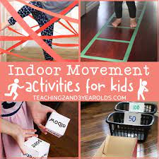 Great ideas for building up prewriting skills, through play. Indoor Movement Activities For Home