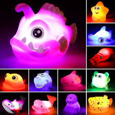 2020 updated baby bath toys, light up bath toys with led light, sprinkler bathtub toys for toddlers infant kids boys girls, whale spray water bath toy, bathtub shower pool bathroom toy for baby. Amazon Com Bath Toys 12 Pcs Light Up Ocean Sea Animal Set Flashing Colorful Led Light Floating Bathtub Toys For Baby Infant Kid Toddler Preschool Great Gift For Bathroom Water Tub Games Swimming