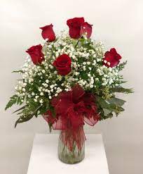 See more ideas about beautiful flowers, rose flower, pretty flowers. Romantic Red Half Dozen Roses Roses In Greenwood Sc Jerry S Floral Shop Greenhouses