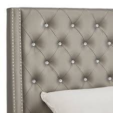Use these tips to finish the backside of an upholstered footboard or headboard so it's camera ready from all angles. Willa Arlo Interiors Hazel Upholstered Wingback Headboard Reviews Wayfair Diamond Tufted Headboard Leather Headboard Tufted Wingback Headboard
